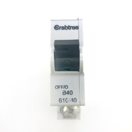 Crabtree SB6000 610/40 B40 40A 40 Amp MCB Circuit Breaker Type B